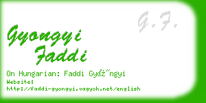 gyongyi faddi business card